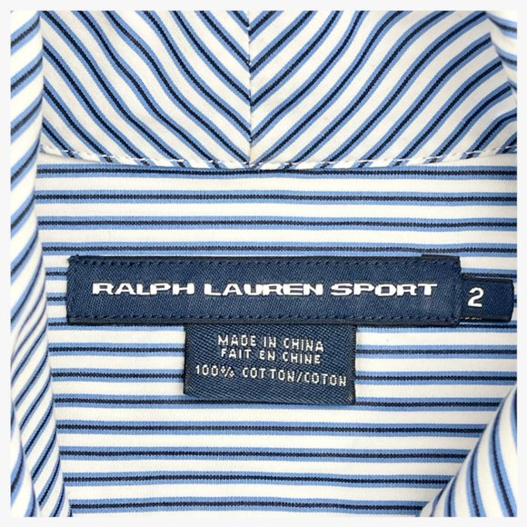 Ralph Lauren Striped Button Down with Bow Accent - Picture 3 of 9
